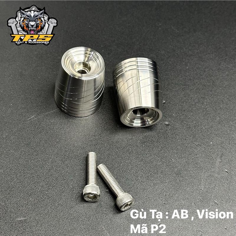 Gù Tạ AB-Vision-SH inox 304 Thương hiệu TPS khi gắng lên xe máy của bạn giúp cân bằng tay lái không bị rung và tạo điểm nhấn sán bóng sang trọng cho xe Phụ Tùng Phụ Kiện