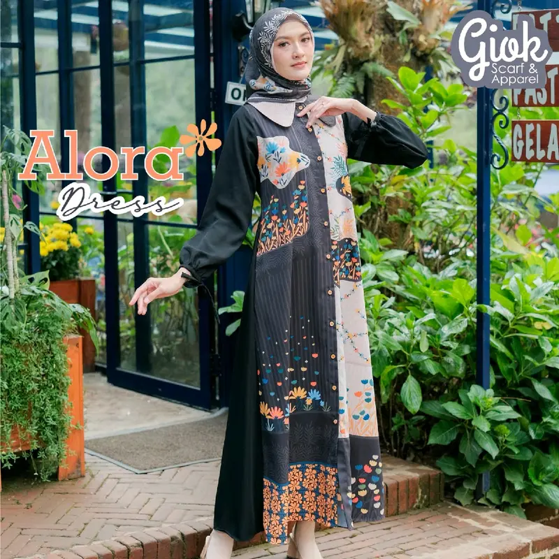 Alora Dress By Giok Apparel - Dress Printing Motif 0
