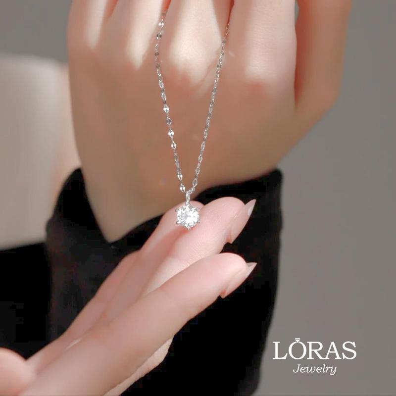 Dây chuyền nữ dây chuyền ĐÍNH đá phụ kiện trang sức vòng cổ nữ vòng cổ titan Dây chuyền bạc nữ mặt tròn đính đá, phụ kiện trang sức vòng cổ cao cấp VCT_02