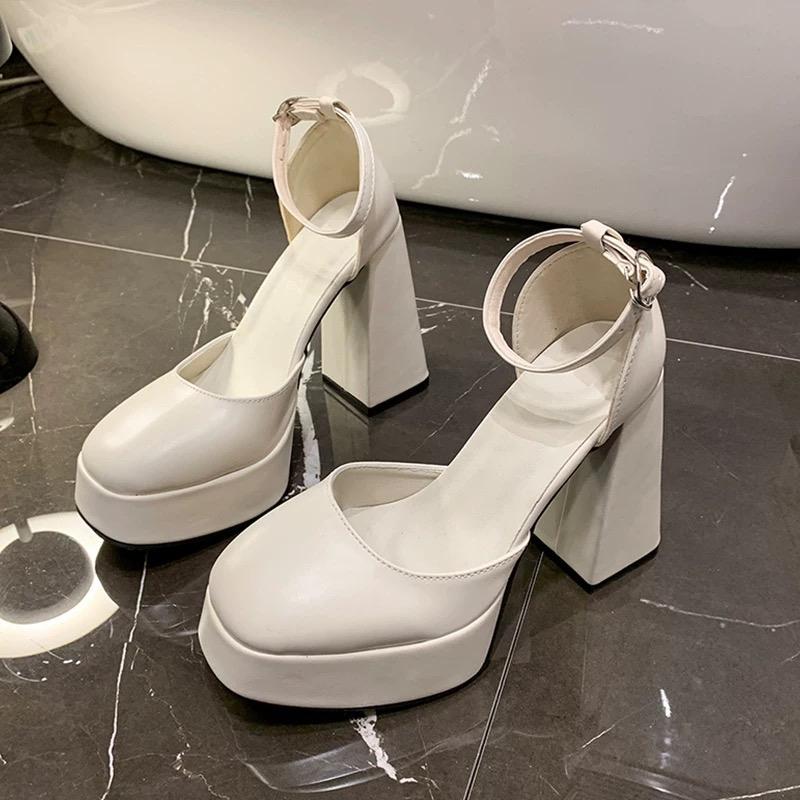 [ HÀNG CÓ SẴN] 40-43 Giày cao gót da mềm 12cm BIG SIZE 3