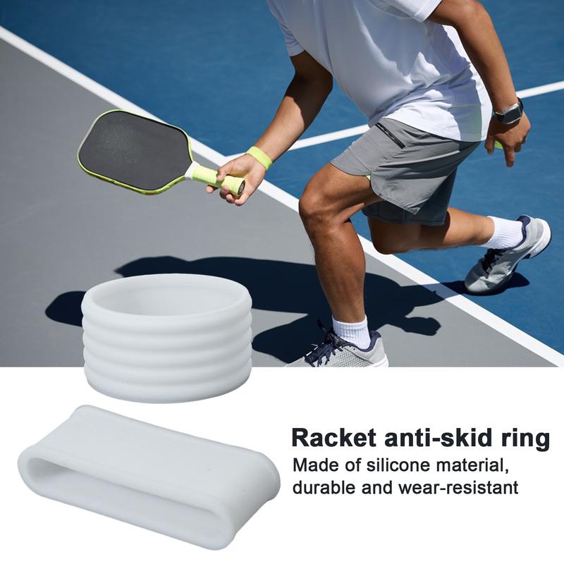 Băng Quấn Tay Cầm Mái Chèo Pickleball, 2 Chiếc, Tay Cầm Quay Overgrip Đàn Hồi, Chất Liệu Silicon, Vòng Chống Trượt, Thích Hợp Cho Vợt Bóng Bàn Cầu Lông, Phụ Kiện Pickleball 2