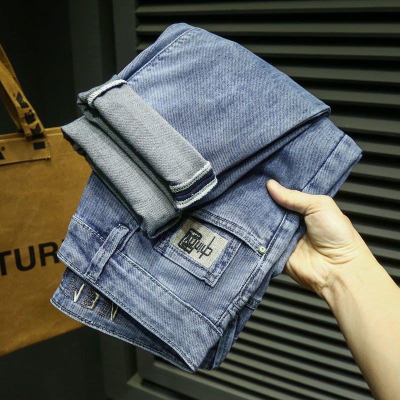 Product Introduction of Quần Jean Nam Hợp Xu hướng Cao Cấp, Dáng Rộng Vừa Vặn, Quần Ôm, Co Giãn Thường Ngày Dài Hợp Xu hướng, Bộ Sưu Tập Xuân Thu 2023 Hàng Mới Về, Thích Hợp Cho Nam Giới 10