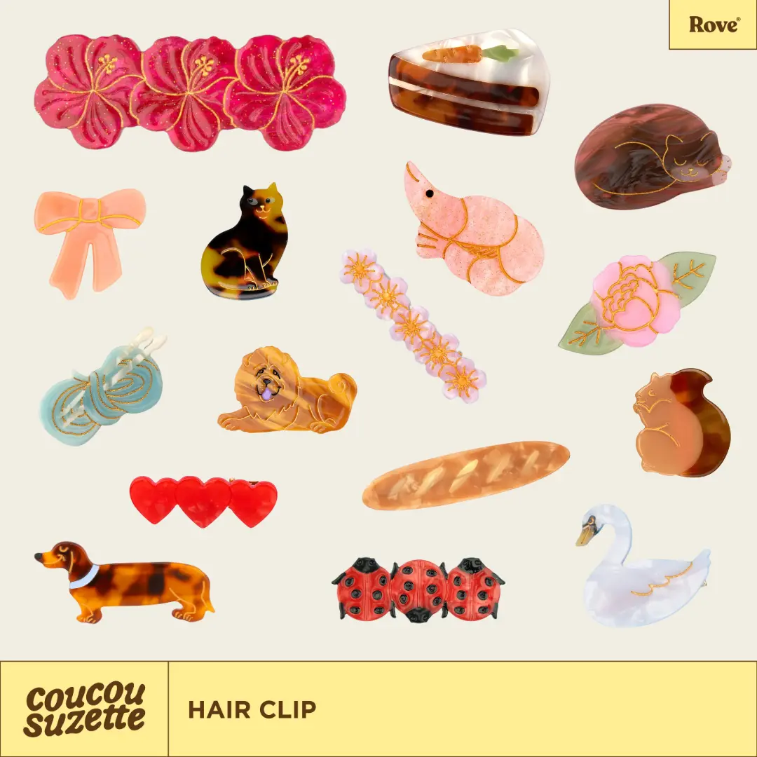 [พร้อมส่ง] Coucou suzette Hair Clip กิ๊บหนีบผม นำเข้าจากประเทศฝรั่งเศส