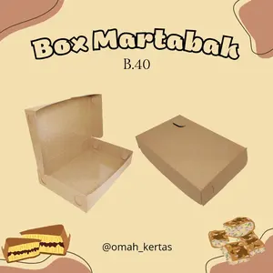 Box Martabak Manis/ Martabak Telur Full Laminasi dalam B.40 PE (Isi 50pcs)