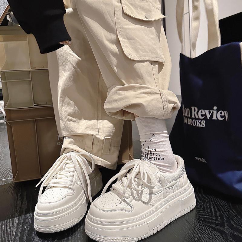 Giày nữ seaker hoa 4 cánh đế cao 4.5cm mã E2 Shoes Sneaker