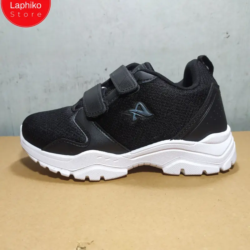 Sepatu sekolah hitam putih perekat Pro ATT MCL 671 31-38 0