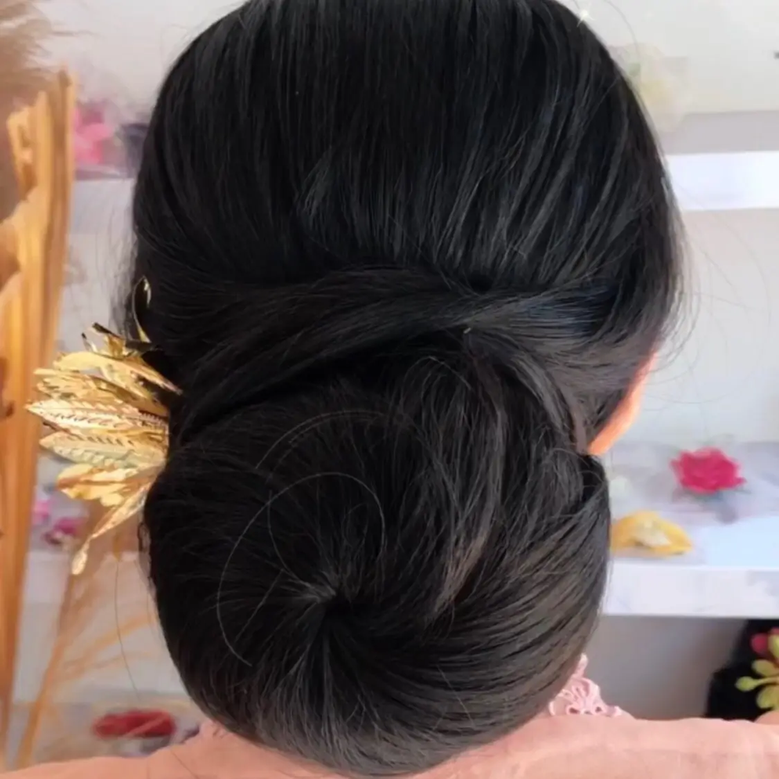 SET HAIRDO + BUNGA EMAS