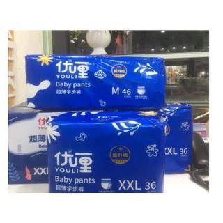 Bỉm tã dán và tã quần YOULI XANH 1 THÙNG 2 đủ các size Cho Bé