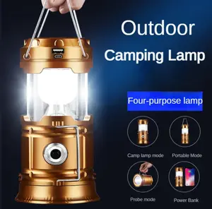 Lampu Emergency LED Lentera Gantung Senter Camping Tenaga Solar Surya