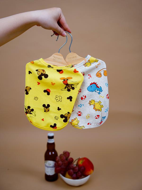 Áo Thun Ba Lỗ Tay Gấu Mickey và Khủng Long Cho Chó Mèo Quần Áo Thú Cưng Dễ Thương Hiha Pets.