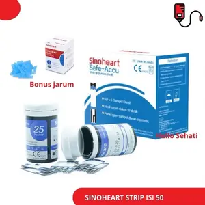 TERLARIS !!! SINOHEART Refill Strip Gula Darah Sinoheart Safe Accu Isi 25 terlaris TERLARIS !!! SINOHEART Refill Strip Gula Darah Sinoheart Safe Accu Isi 25 terlaris