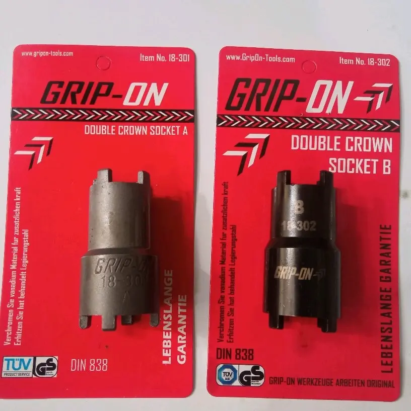 Kunci Mahkota/Mur Kopling Double Crown Socket untuk Penggantian Kopling Mekanis dan Otomatis pada Sepeda Motor Bebek/Sport