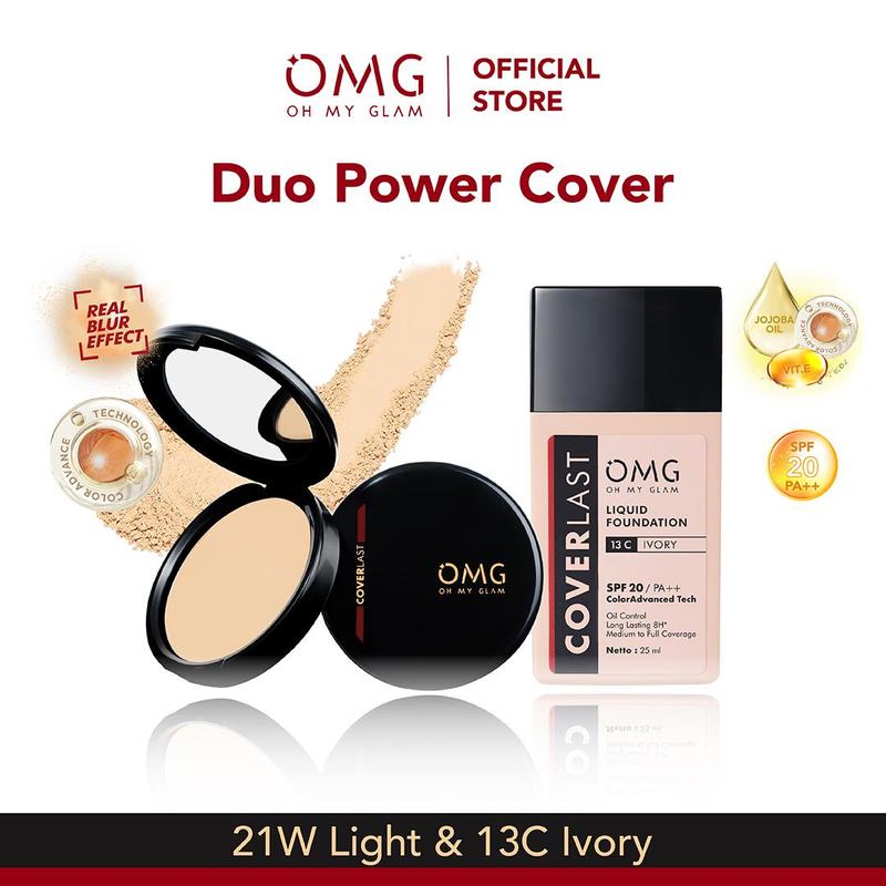 OMG FAVOURITE BUNDLE! Duo Power Cover (Foundation + Bedak Padat) 4