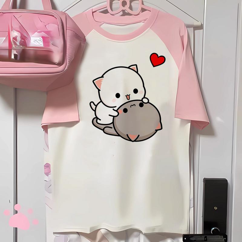 Product Introduction of Bubu And Dudu tshirt women comfortable modern style tshirt female Japanese graphic anime clothes 4