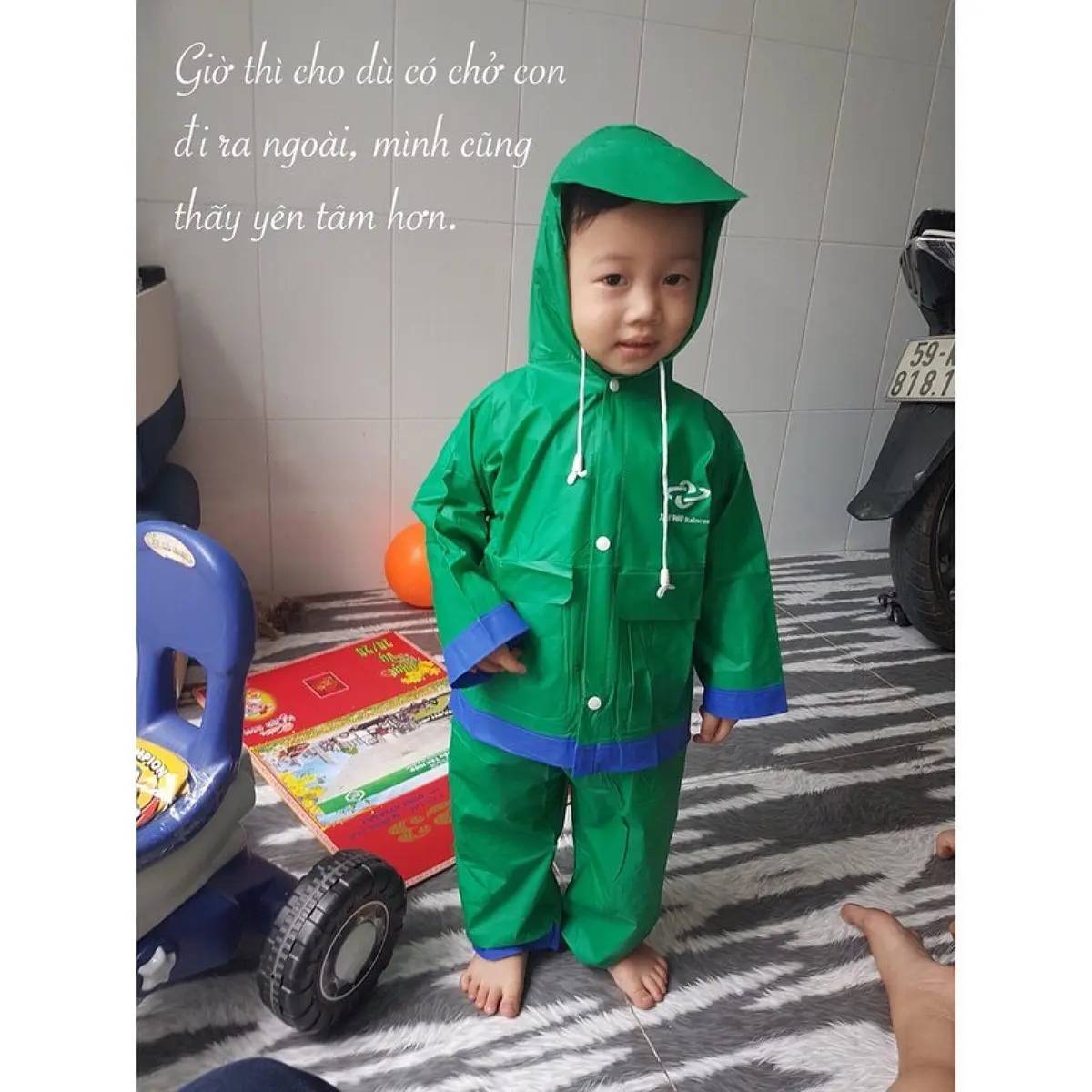 Áo mưa bộ trẻ em bé trai bé gái kiểu dáng dễ thương. từ 9-40kg