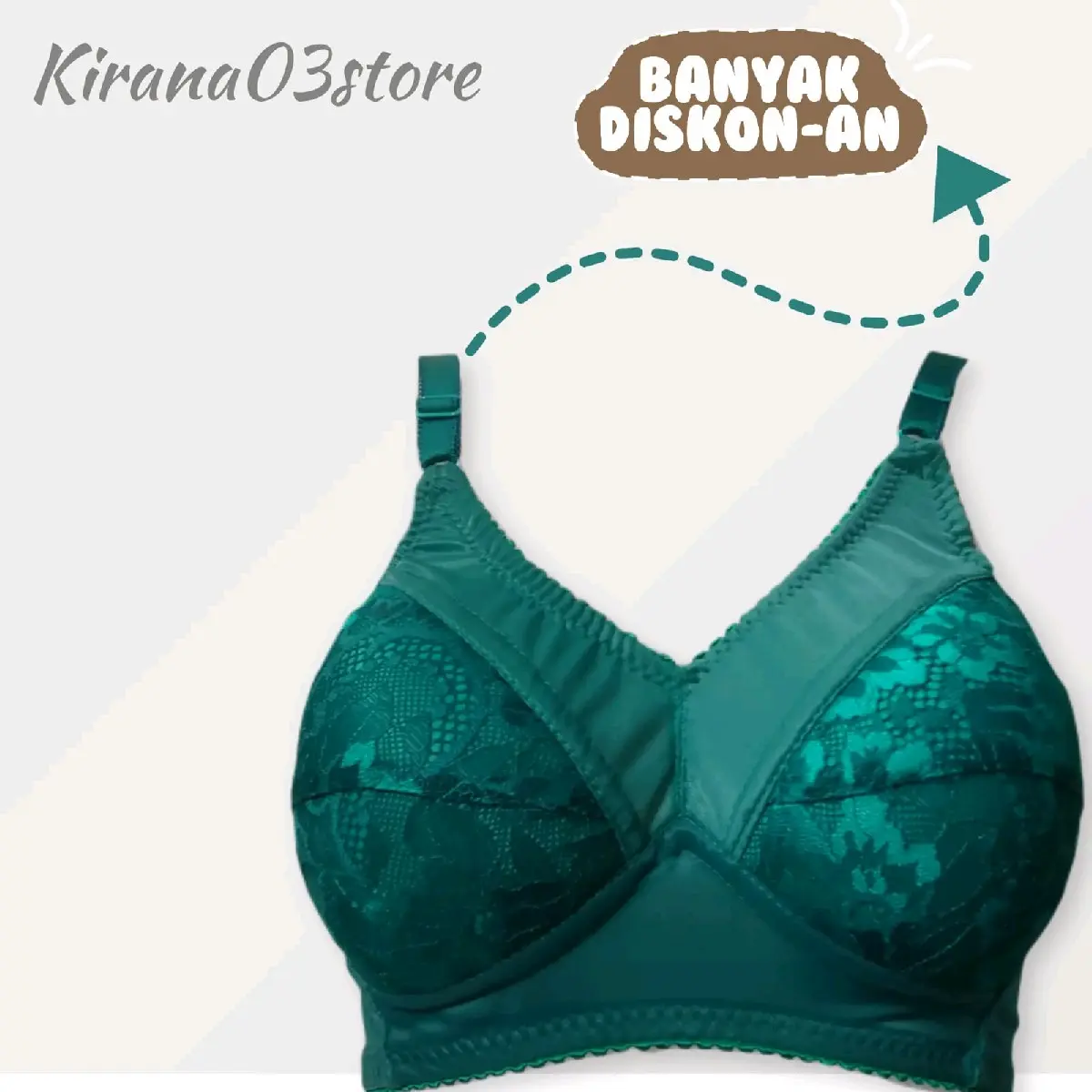 BRA JUMBO BUSA TIPIS TANPA KAWAT// BB 90-120KG LD 125-145// BRA JUMBO SIZE 42// KIRANA03STORE