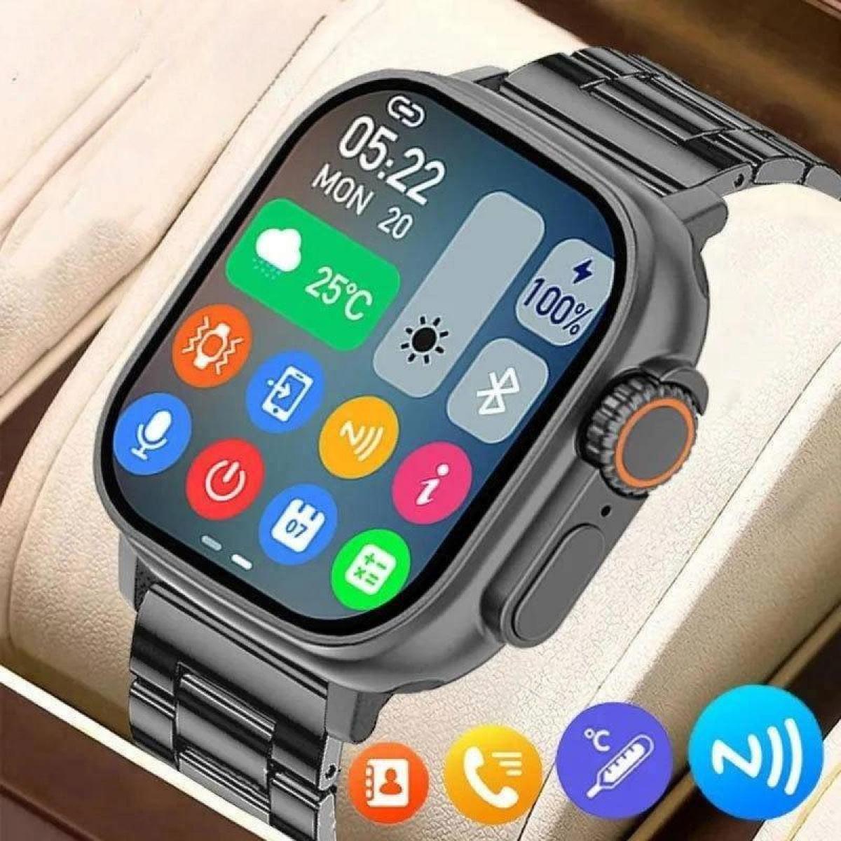 สมาร์ทวอทช์, T900 Ultra 2, ใหม่ในปี 2025, พร้อม GPS และบลูทูธ, หน้าจอ 2.2 นิ้ว, การโทรด้วยบลูทูธ, อุ