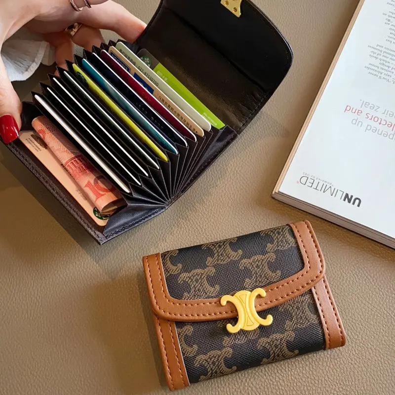 Card Holder Women's New Style Small Ultra-Thin Large-Capacity Multi-Card Slot Exquisite Fashion Driver's License Card Holder All