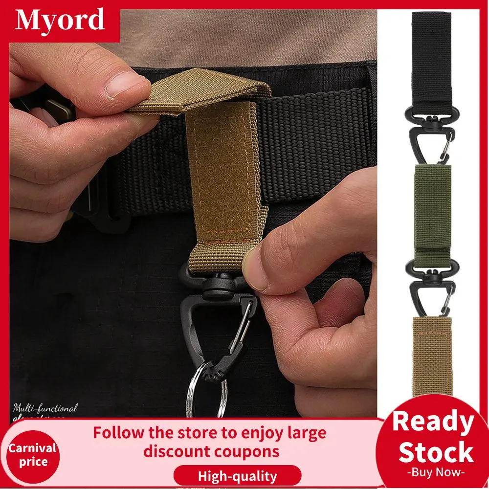 3 Colors Tool Molle Waist Bag Fastener Outdoor Hook Triangle Backpack Buckle Knapsack Keychain