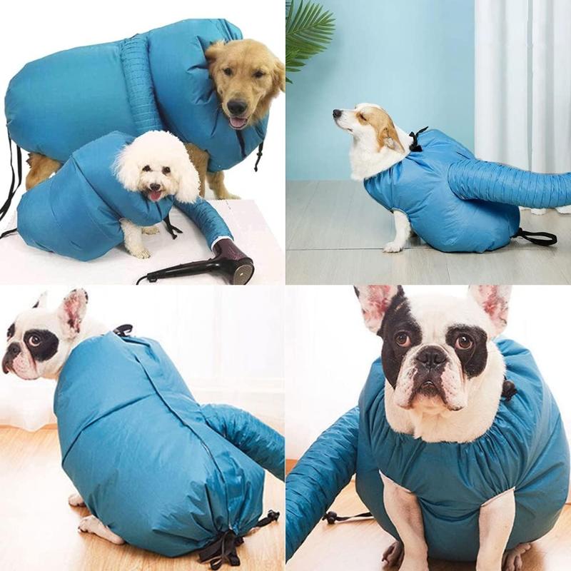 Portable Dog Hair Drying Bag Folding Cat Hair Dryer Efficient Big Dogs Quick Drying Coat Winter Pets Cleaning Grooming Supplies 6