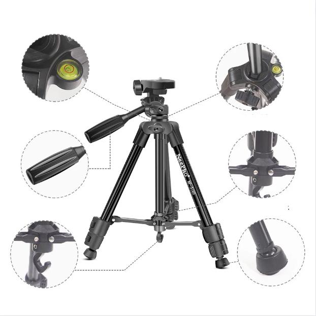 Product Introduction of [ Tripod cao 65cm tặng kèm remote ] Giá đỡ điện thoại 3160s -kèm kẹp điện thoại 3 chân-điều khiển remote tương thích với nhiều dòng máy  Phone Kem 32