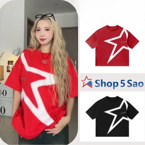 Áo Phông Boxy Ngôi Sao SIMPSON Chất Cotton, Áo Thun Ngôi Sao Unisex Nam Nữ Full Size Dáng Đẹp Tabii Store