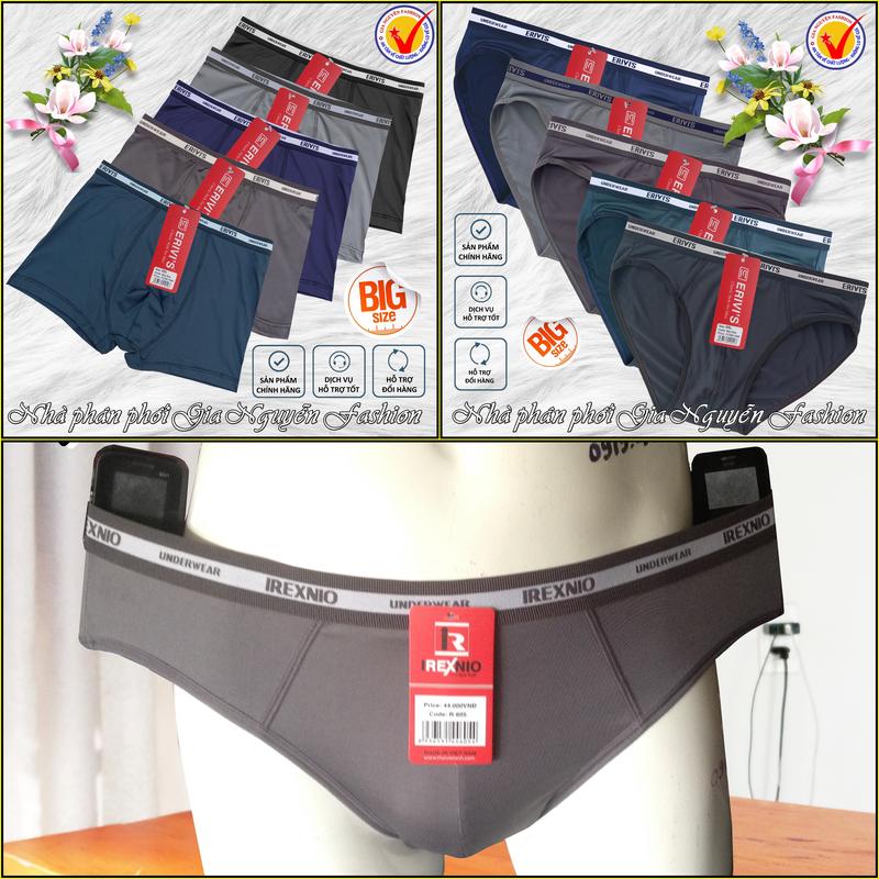 SIÊU TO KHỔNG LỒ: 1 chiếc Quần lót nam BigSize chỉ dành cho người mập, có size từ 75-150kg Menswear Thun Boxer Quần Boxer Sịp