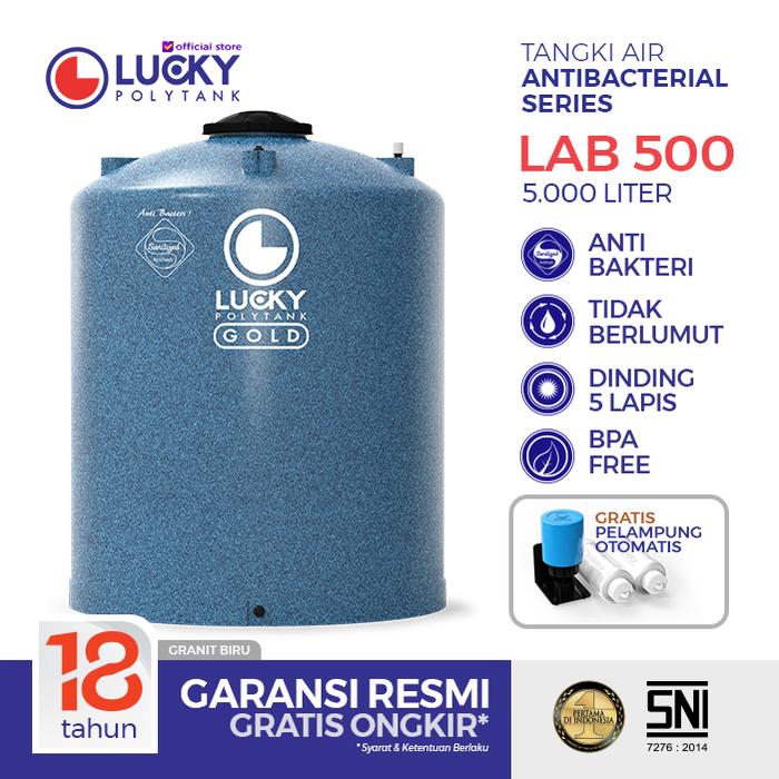 Gambar Toren Lucky Polytank Anti Bakteri 5000 liter | Tangki Air | Tandon Air LAB500 dari Lucky Polytank Kota Administrasi Jakarta Barat Tokopedia