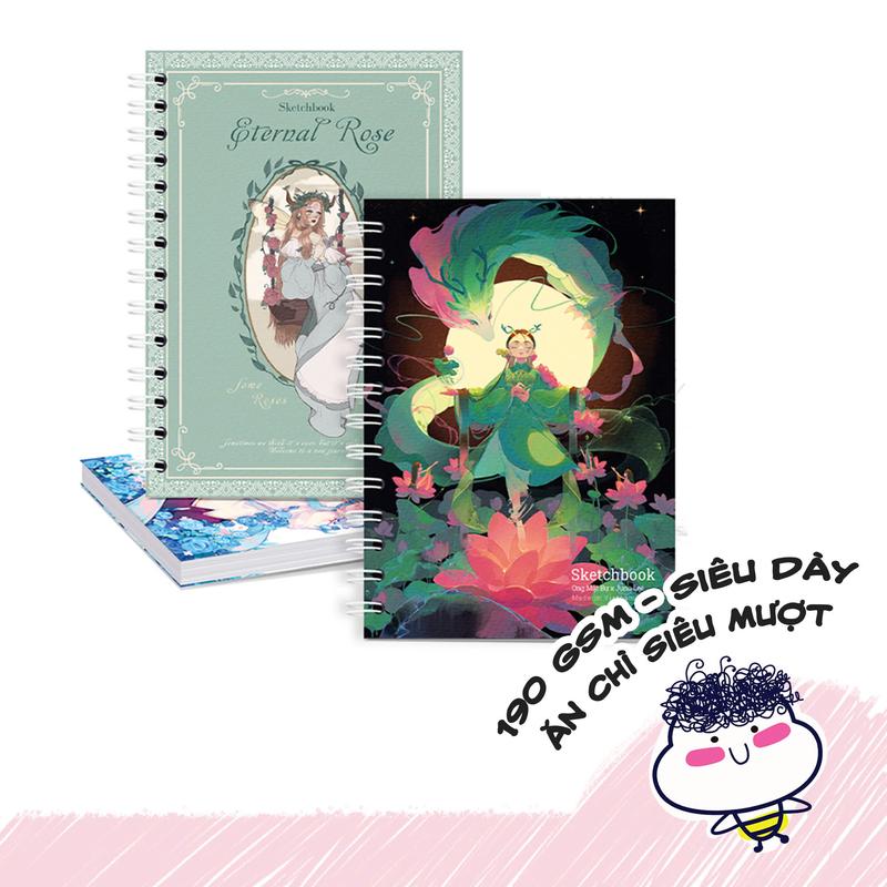 COMBO SỔ A4 Sổ Vẽ Không Kị Tẩy - Sổ Phác Thảo - Lỗi 1 Đổi 1 - Sketchbook Không Kèm Tài Liệu Vẽ - Ong Mặt Bự