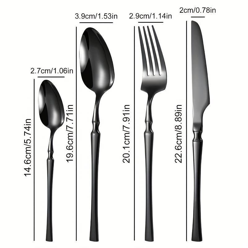 Product Introduction of Stainless Steel Cutlery Set, 24/32pcs/set Including Spoon, Fork & Knife, Elegant Tableware Set for Home Kitchen Restaurant 1