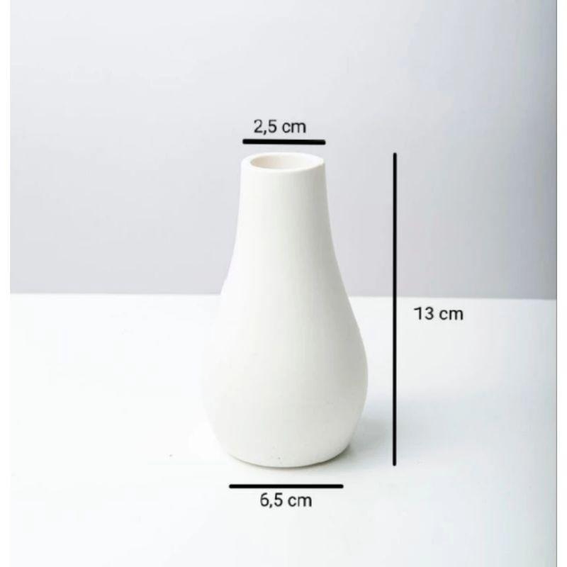 Vas Bunga Klasik Aesthetic / Guci Flower Vase Concrete / Haisan Meja Dekorasi Rumah Estetik 1