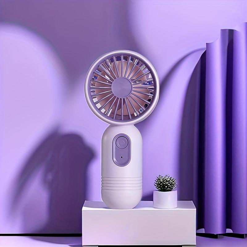 Portable Fan, USB Rechargeable Fan Portable 3-Wind Speeds Handheld Fans, Silent Operation Personal Cooling Fan for Office, Outdoor, Travel, and Camping, USB & Mobile Mini Fan 0