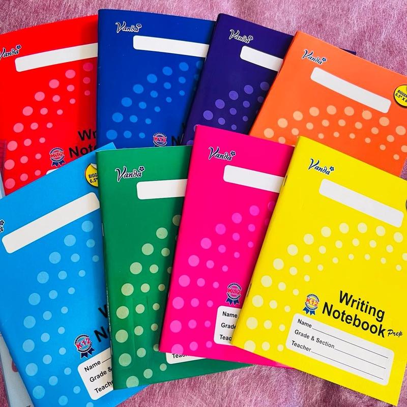 Product Introduction of School Supplies K12 Vanda Writing Notebook Prep,Writing Notebook 1,2,3 8