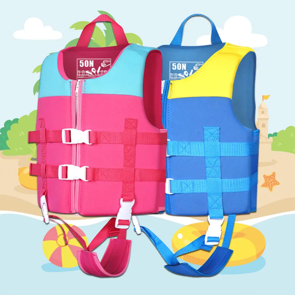 Kids Buoyancy Suit Adjustable Jacket Breathability for Outdoor Water Sports