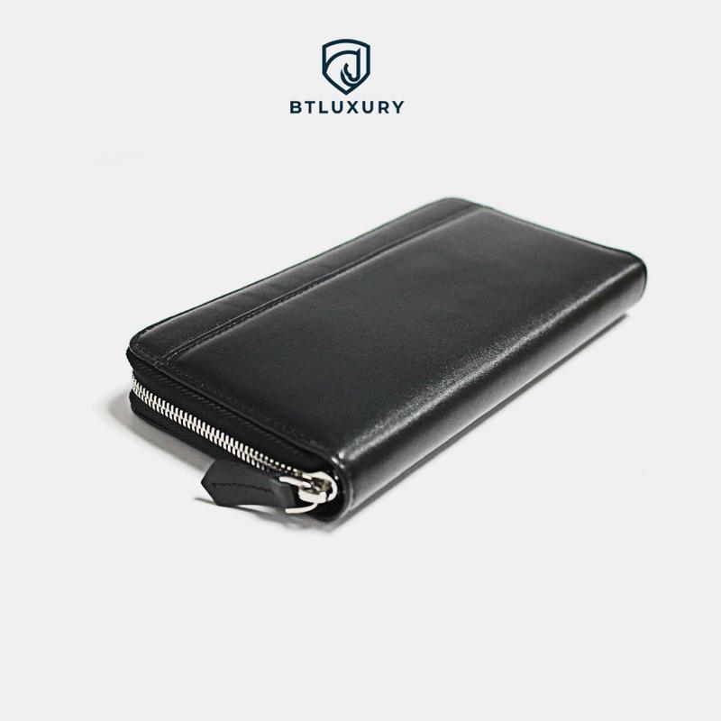 Ví Dài Nam Nữ JADE, Da Bò Nappa Cao Cấp, Long Wallet, Ví Cầm Tay Nam Nữ,  Khóa Kéo Đựng Điện Thoại Sang Bền Đẹp Thương Hiệu BTLUXURY Hình Chữ Nhật Nhiều Ngăn
