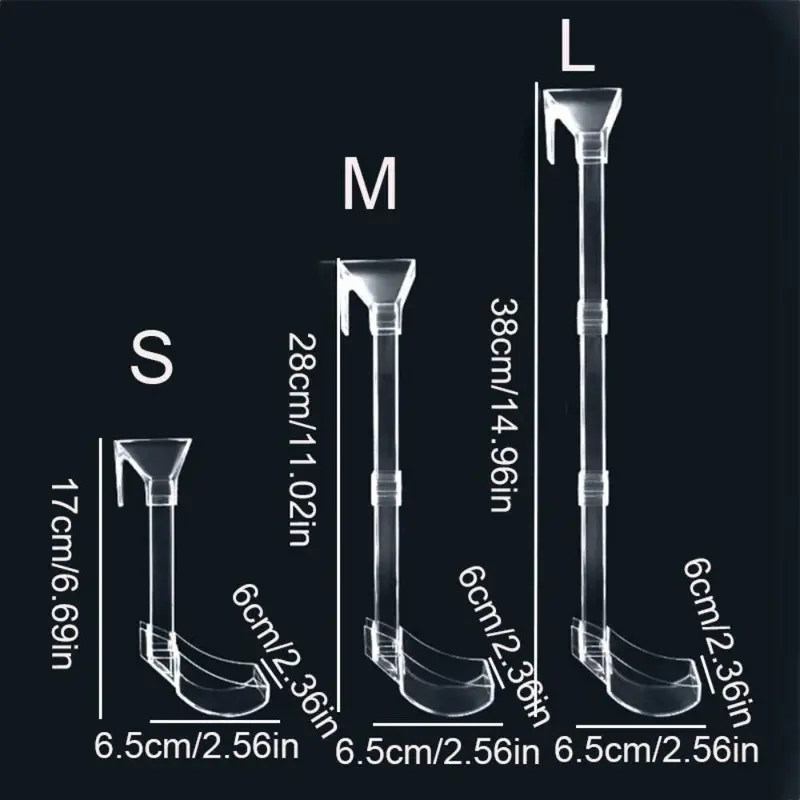 Tempat makan ikan Akrilik 17/28/38CM  Acrylic Feeding Tube /Fish Tube Feeder Aquarium 2