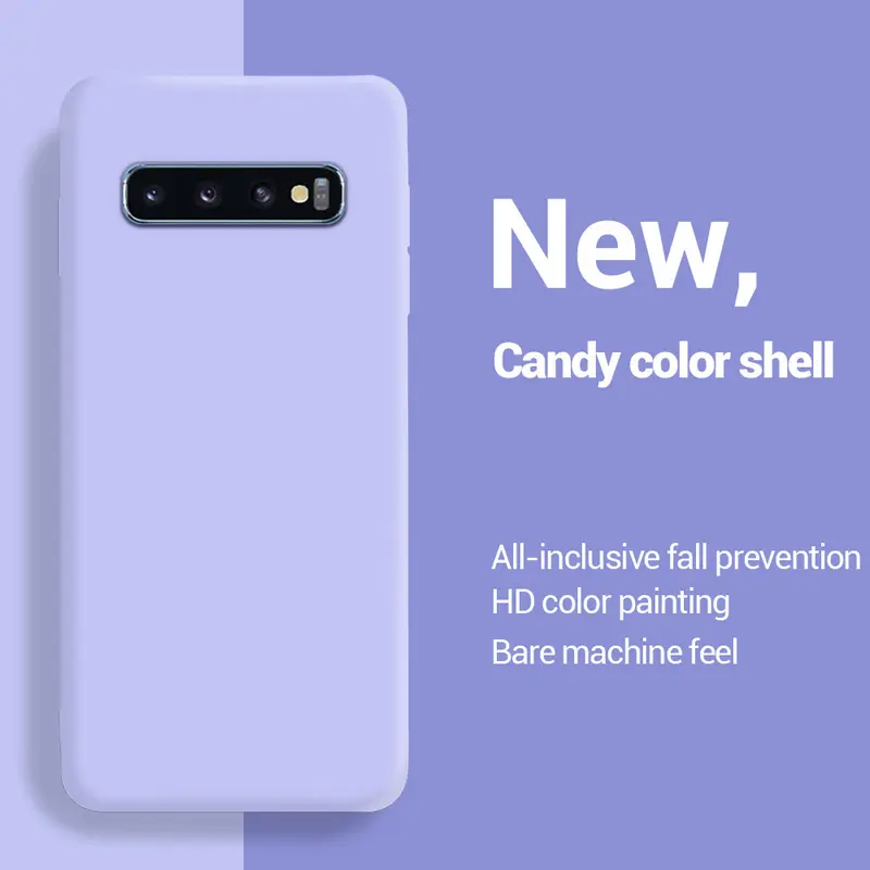Ốp lưng silicon chống sốc cho Samsung S10, ốp lưng TPU mềm cho Samsung Galaxy S8, S9 Plus, S20, S21, 5G, S22, S23, Ultra, Ốp Điện Thoại 6