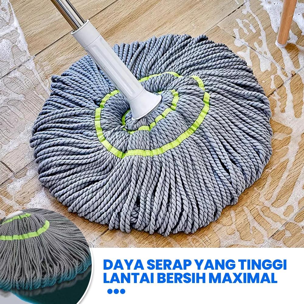 HUGO Alat Pel Lantai Putar Otomatis Twist Mop - Pel Lantai Praktis Peras Tarik Otomatis Ungu Alat pel pemeras otomatis tanpa perlu dicuci, pembersih rumah tangga, alat pel putar, murah dan tahan lama.
