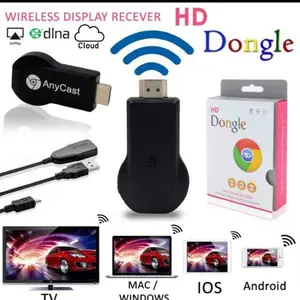 GL AnyCast Dongle WIFI HDMI Ezcast Display Receiver TV MiraCast WirelessGadget untuk Smartphone Tablet Layar TV Projector 1080p 60fps Support Android 4.2 keatas