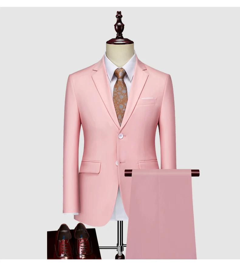 Product Introduction of (Jacket+Pants) Latest Men Suit Set Formal Blazers Slim Fit Business Tuxedo 2 Pcs Suit Groom's Wedding Dress Man Suit S-6XL 20