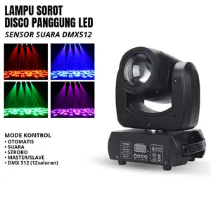 ALien Lampu Sorot Proyektor Panggung Disco Sensor Suara 8 Color DMX512 120W 220V