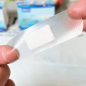 1Step 60 buah plester anti air, mudah bernapas, transparan, hemostatik, perban luka anak-anak bebas khawatir, mandi, berenang R1287