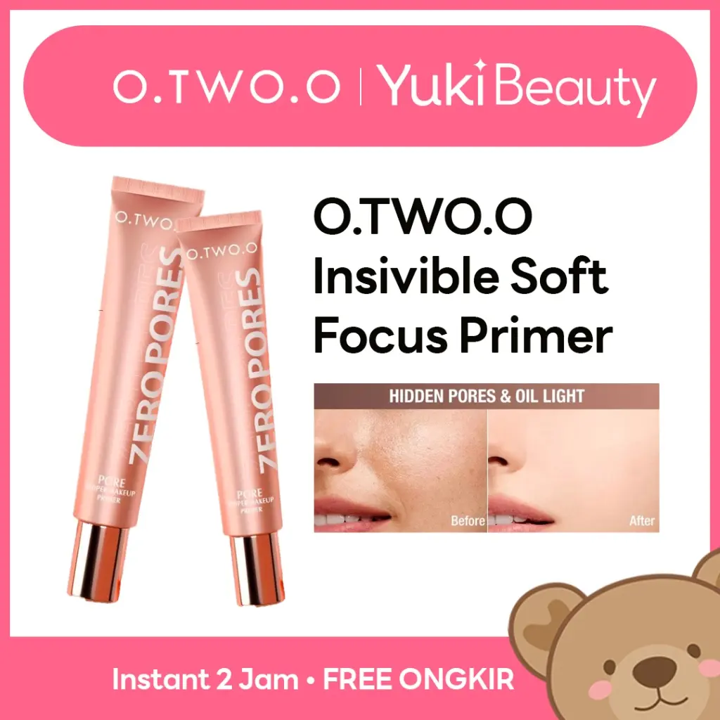 ❤ YUKI Manado ❤ O.TWO.O Invisible Pore Soft Focus Makeup Primer Wajah Base Makeup OTWOO