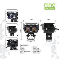 Gambar LUXIMOS Lampu Tembak Sorot 2 Mata 25W Putih Kuning Devil Eye Kipas Pendingin Anti Air Q6 PRO - NINE AUTOSERIES - Red dari Nine Autoseries Surabaya Kab. Sidoarjo 3 Tokopedia