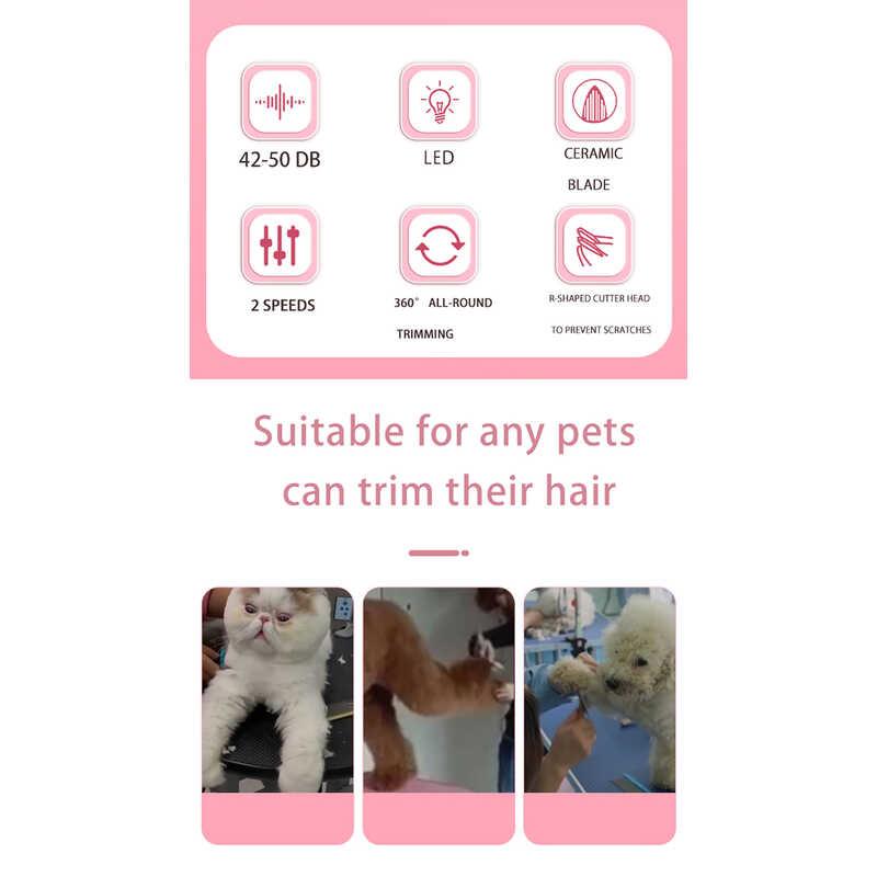Product Introduction of Pet Foot Eyes Hair Trimmer Professional Dog Grooming Clippers Cat Paw Cutter For Dogs Hairdressing Supplies 23
