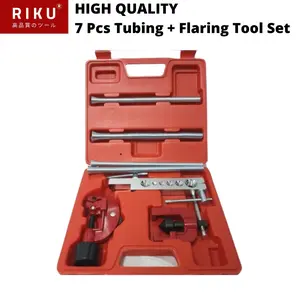 7 Pcs Potong + Pengembang Pipa Tembaga / Tubing Tool Kit / Flaring Tool Tools Set RIKU