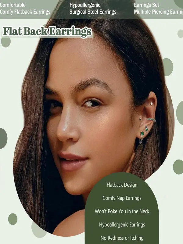 Elegant Mixed Rhinestone Decor Earrings Set, 2024 New Style Fashionable Earrings for Women & Girls, Trendy All-match & Exquisite Jewelry for Birthday Gift 7