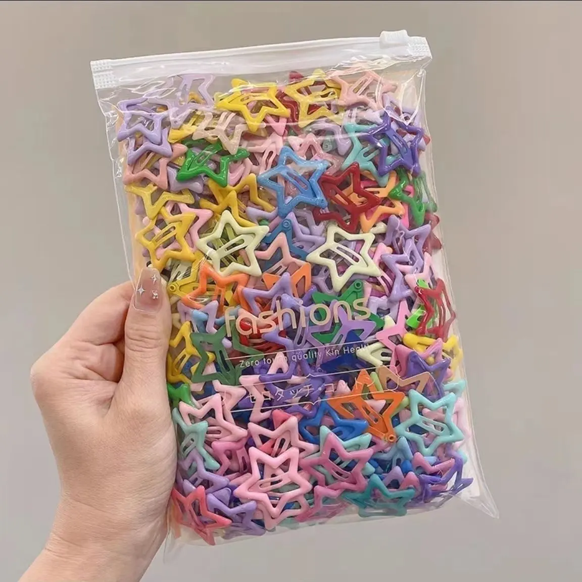 Kẹp Tóc Trẻ Em, XINGX Y2g Dopamine Màu, Kẹp Tóc Mái Bên, Kẹp BB Ngôi Sao Năm Cánh Dễ Thương, Bán Chạy, Thích Hợp Cho Trẻ Em