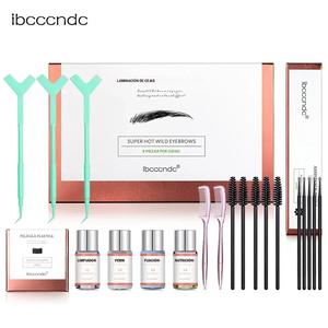 Kit de laminación de cejas, 1 caja de kit de estilismo de levantamiento de cejas DIY para cejas más llenas y desordenadas, que dura 8 semanas, adecuado para salón, uso doméstico, maquillaje