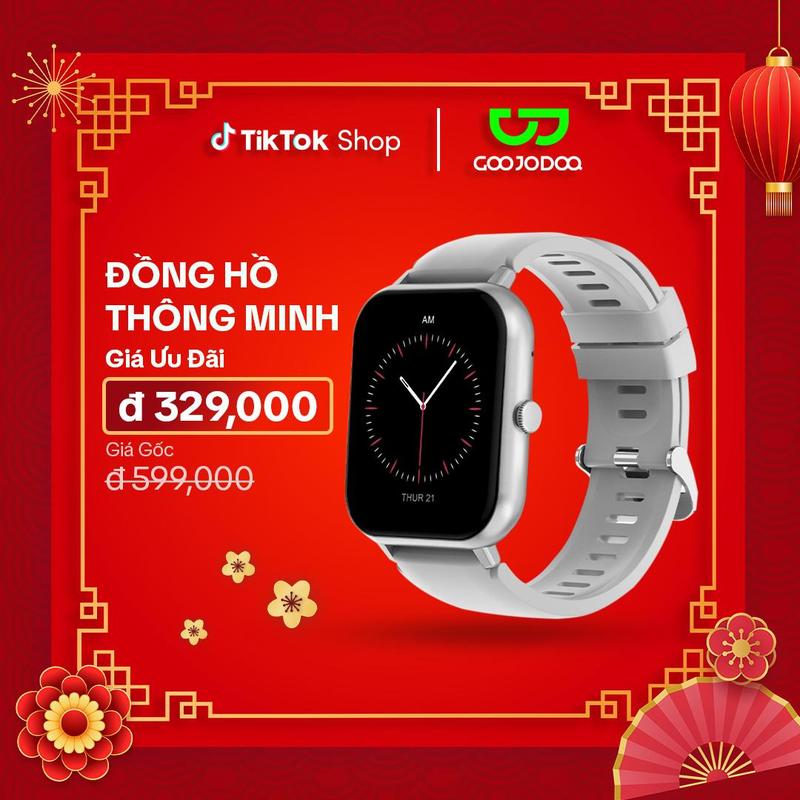   GOOJODOQ*KOL KOC  Đồng Hồ Thông Minh Chính Hãng 2024 Màn Hình Cảm Ứng HD 1.85 inch ,Đo Nhịp Tim Smartwatch Watch 